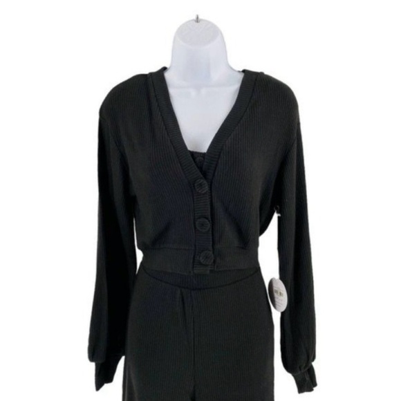 Petal & Pup CAMILLA KNITTED THREE PIECE PANT SET - BLACK NWT Size Medium - Picture 9 of 12